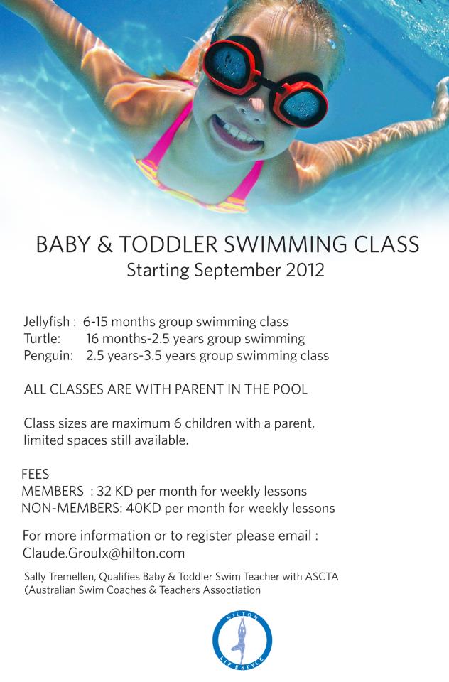 Ladies who do lunch in Kuwait: Baby and Toddler Swimming Classes